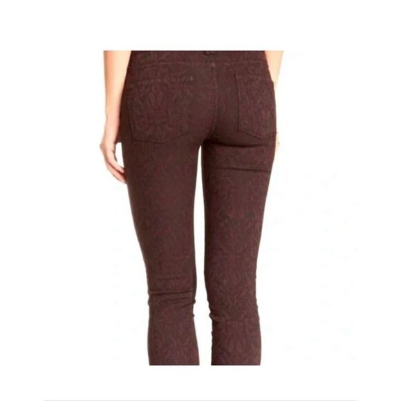 Vince skinny mulberry textured jeans size 31 large skinny jeans with print - Picture 2 of 9